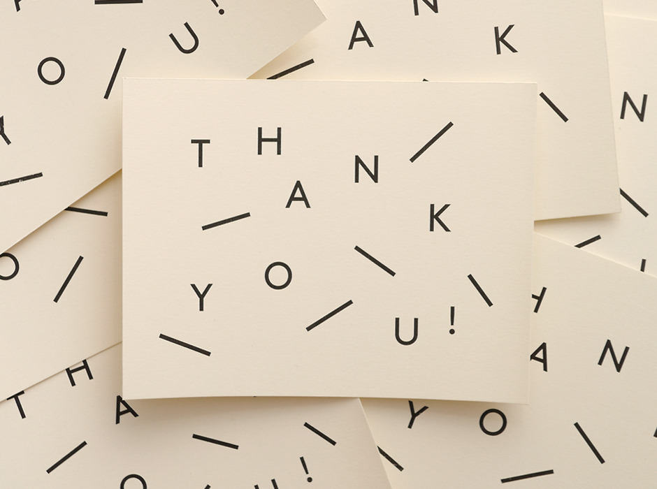 Thank you card